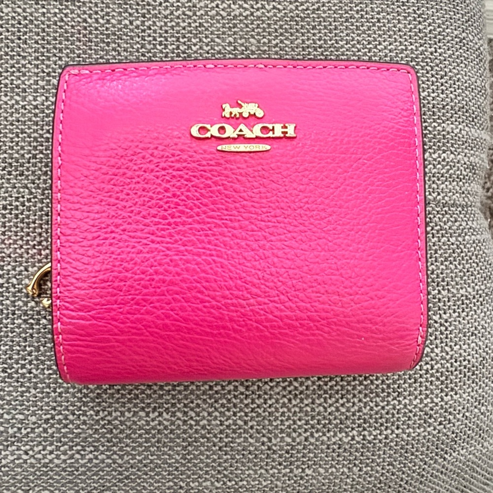 Coach Fuchsia Leather Wallet
